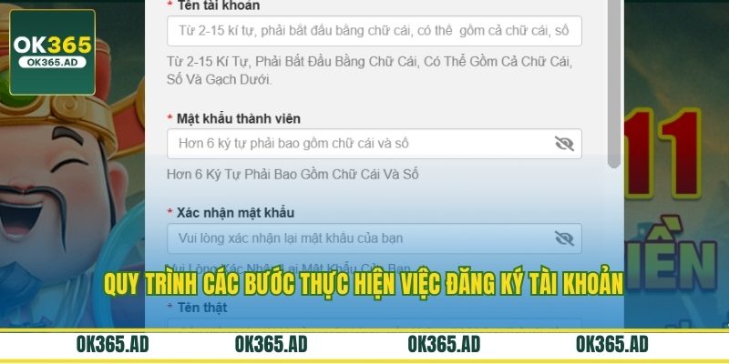 Quy trình các bước thực hiện việc đăng ký tài khoản Quy trình các bước thực hiện việc đăng ký tài khoản