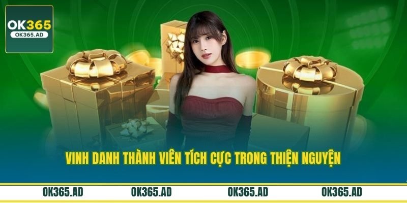 Vinh danh thành viên tích cực trong thiện nguyện Vinh danh thành viên tích cực trong thiện nguyện
