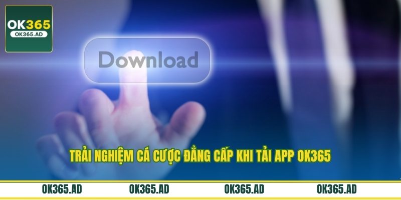 Trải nghiệm cá cược đẳng cấp khi tải app OK365 Trải nghiệm cá cược đẳng cấp khi tải app OK365